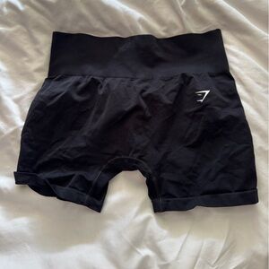 black gymshark shorts